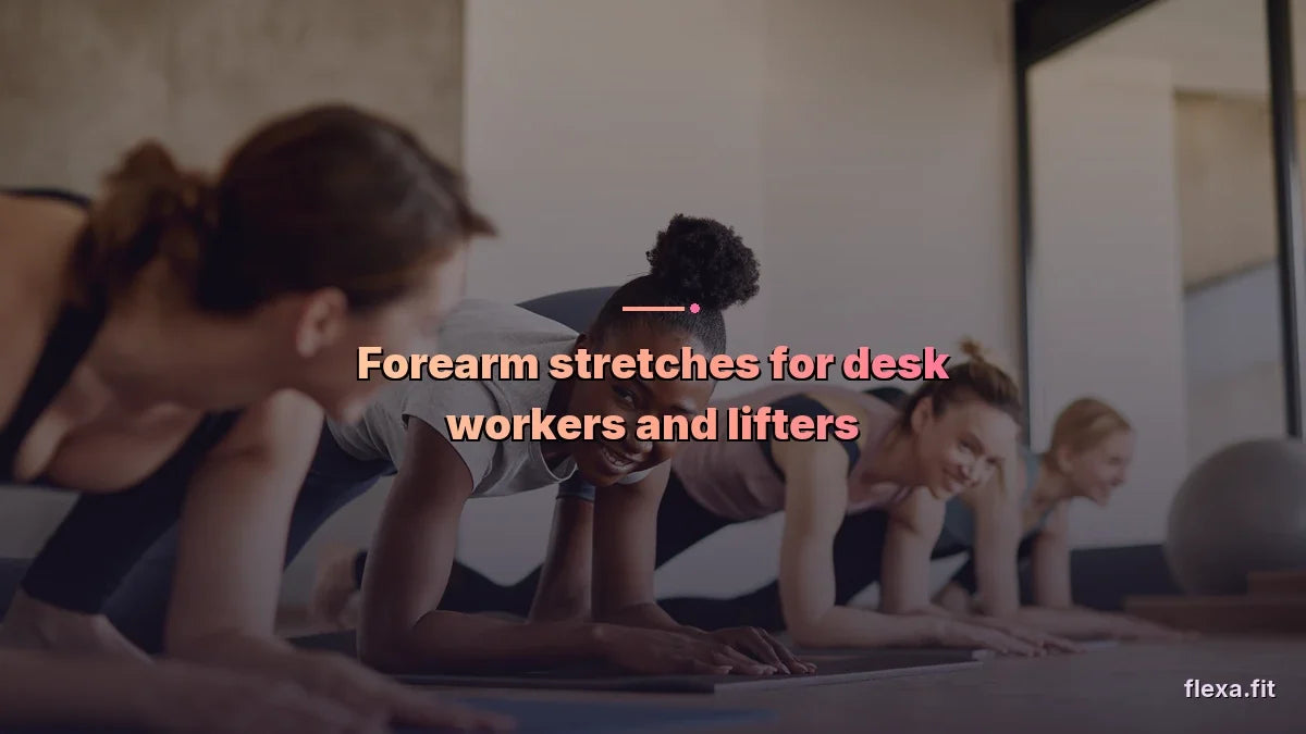 Forearm stretches for desk workers and lifters
