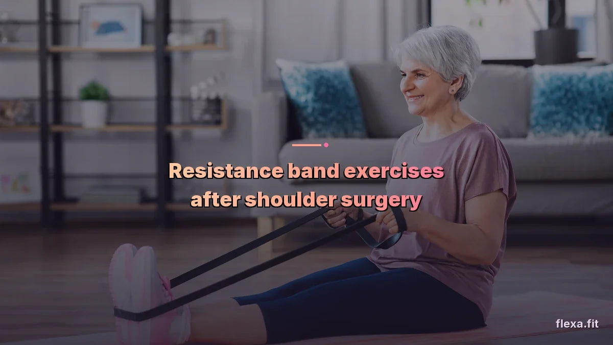 Resistance band exercises after shoulder surgery