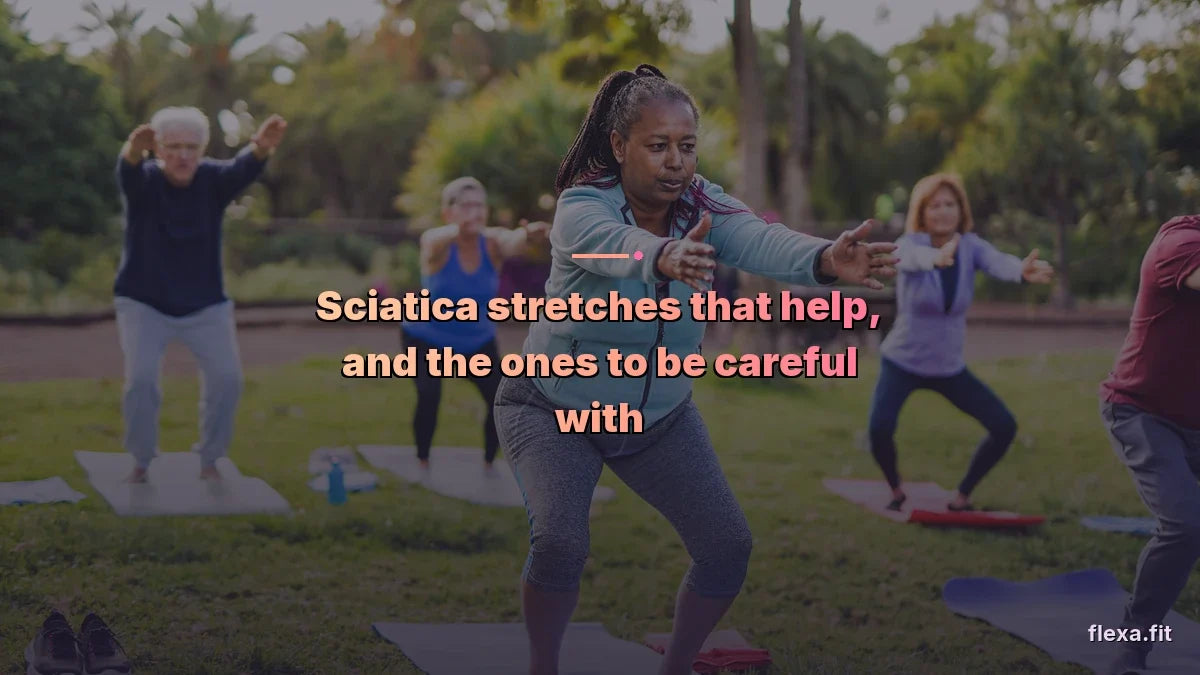 Sciatica stretches that help, and the ones to be careful with