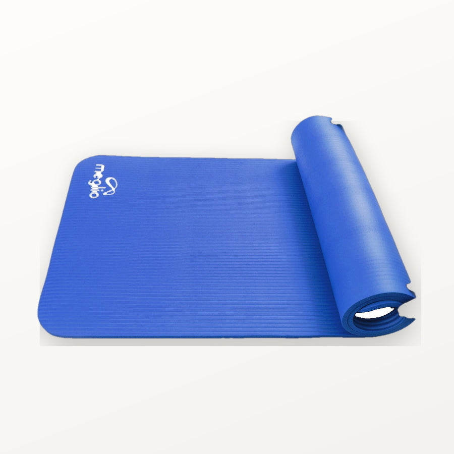 Yoga mat with carry strap