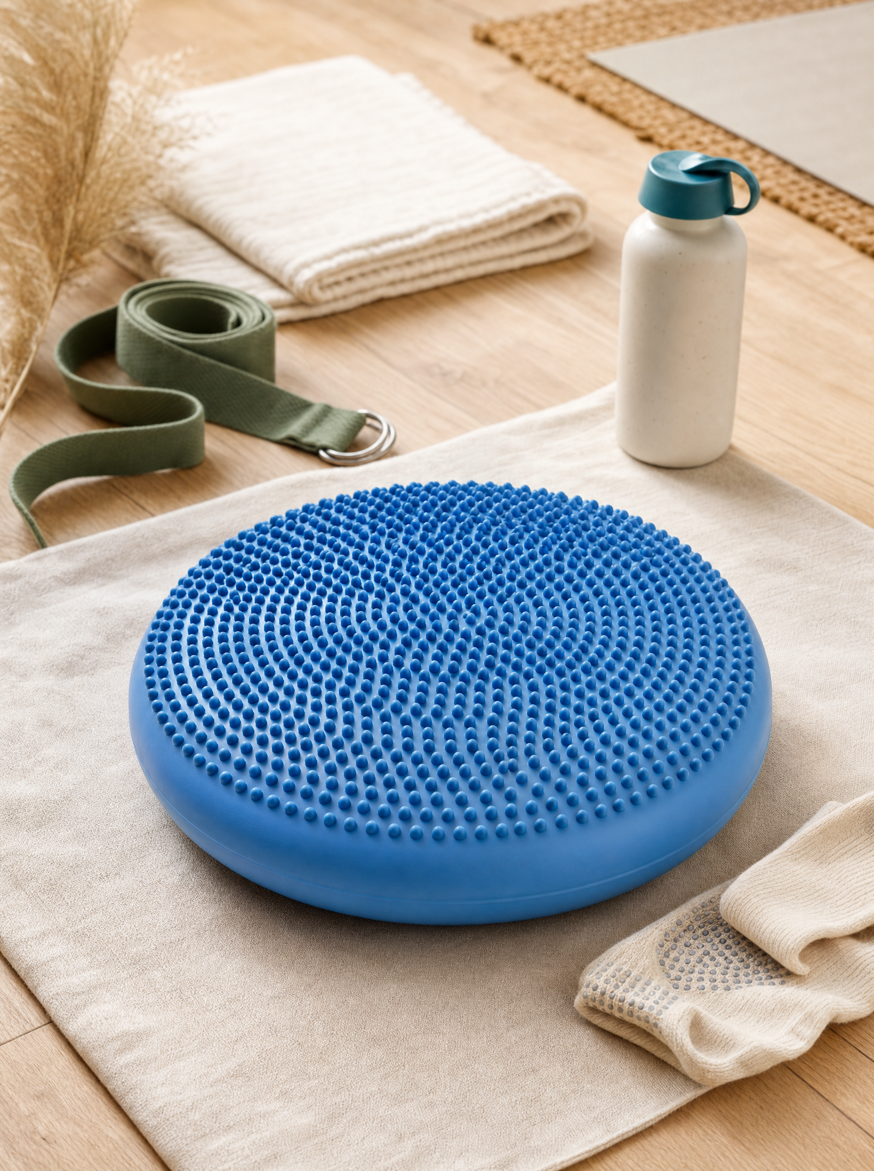 The Core & Balance Kit (Wobble Cushion, Sliders & Band) component: balance wobble cushion